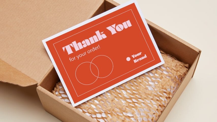 Custom packaging from Printify