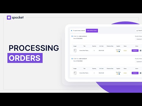 How to Process Orders in Spocket?