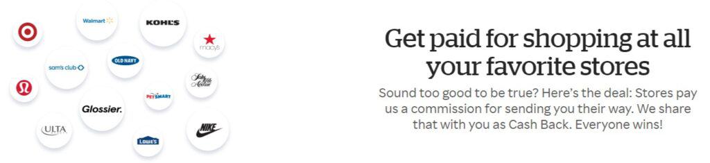 Rakuten cash back for shopping from brands